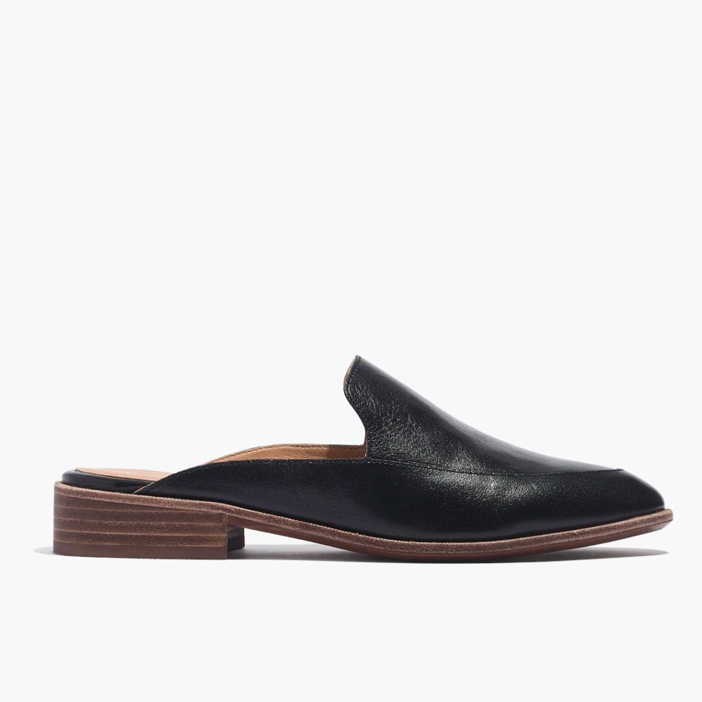 Madewell Frances Loafer Mule Black Leather Women's Mules size 7.5